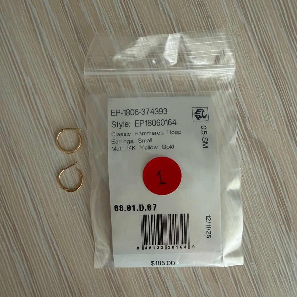 14K Gold Hoop Earrings
